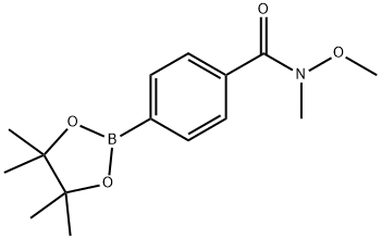 4-(氮,氧二甲基羟氨基碳基)苯基硼酸频哪酯 结构式