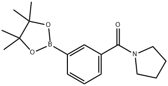 3-(吡咯烷-1-羰基)苯硼酸频哪酯 结构式