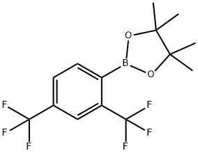 2,4-双(三氟甲基)苯硼酸频哪醇酯 结构式