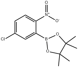 5-CHLORO-2-NITROPHENYLBORONIC ACID, PINACOL ESTER 结构式