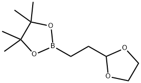 2-(1,3-二氧戊环-2-基)-1-乙基硼酸频哪醇酯 结构式