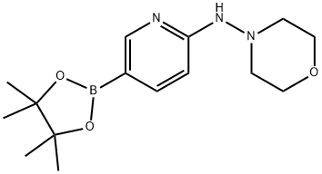 6-(4-MORPHOLINEAMINO)PYRIDINE-3-BORONIC ACID PINACOL ESTER 结构式