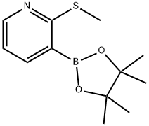 2-(甲硫基)吡啶-3-硼酸频哪酯 结构式