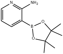 2-氨基吡啶-3-硼酸频哪醇酯 结构式