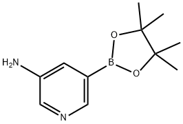 5-氨基吡啶-3-硼酸频哪醇酯 结构式