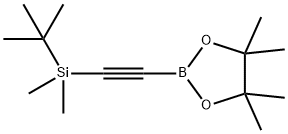 2-((TERT-BUTYLDIMETHYLSILANYL)ETHYNYL) BORONIC ACID PINACOL ESTER 结构式