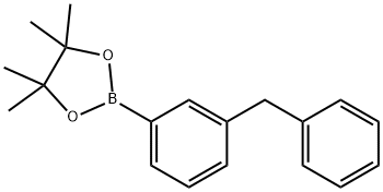 3-BENZYLPHENYLBORONIC ACID PINACOL ESTER 结构式