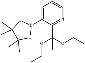 2-(1,1-Diethoxyethyl)-3-(4,4,5,5-tetramethyl-1,3,2-dioxaborolan-2-yl)pyridine