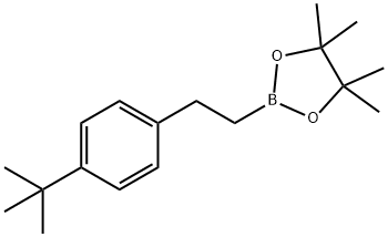 2-(4-叔丁苯基)乙烷基硼酸频哪酯 结构式