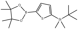 tert-Butyldimethyl(5-(4,4,5,5-tetramethyl-1,3,2-dioxaborolan-2-yl)thiophen-2-yl)silane