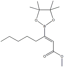 Methyl(z)-oct-2-enoate-3-boronic acidpinacol ester 结构式