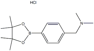 4-[(N,N-Dimethylamino)methyl]benzeneboronic acid pinacol ester hydrochloride 结构式