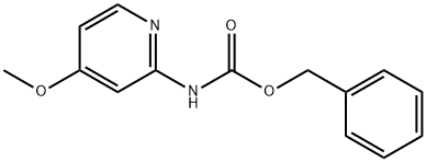 BENZYL 4-METHOXYPYRIDIN-2-YLCARBAMATE 结构式