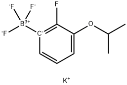 POTASSIUM (2-FLUORO-3-ISOPROPOXYPHENYL)TRIFLUOROBORATE 结构式