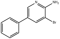 2-氨基-3-溴-5-苯基吡啶 结构式