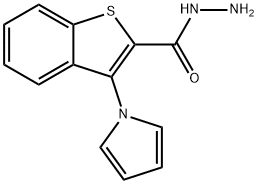 3-(1H-吡咯-1-基)苯并[B]噻吩-2-碳酰肼 结构式