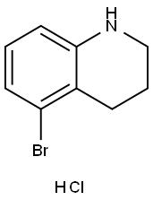 5-溴-1,2,3,4-四氢喹啉盐酸盐 结构式