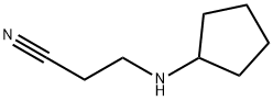 3-(环戊氨基)丙腈 结构式