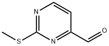 2-甲硫基-嘧啶-4-甲醛 结构式