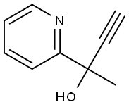 1-乙炔基-1-甲基吡啶甲醇 结构式