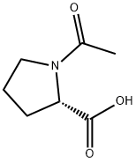 1-乙酰基-2-吡咯烷甲酸一水合物 结构式