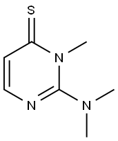 4(3H)-Pyrimidinethione,  2-(dimethylamino)-3-methyl- 结构式