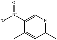 2,4-二甲基-5-硝基吡啶 结构式