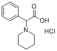 2-苯基-2-哌啶-1-基乙酸盐酸盐 结构式