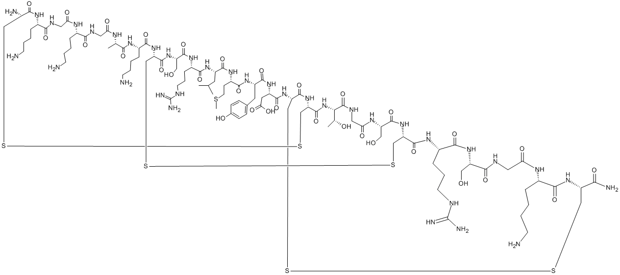 齐考诺肽 结构式