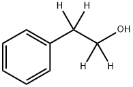 苯乙醇-D4 结构式