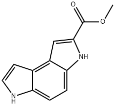 3,6-二氢吡咯并[3,2-E]吲哚-2-羧酸甲酯 结构式