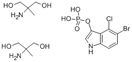 5-溴-4-氯-3-吲哚磷酸盐双(2-氨基-2-甲基-1,3-丙二醇) 结构式