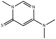 4(3H)-Pyrimidinethione,  6-(dimethylamino)-3-methyl- 结构式