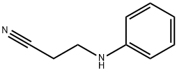 3-(苯氨基)丙腈 结构式