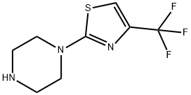 1-(4-三氟甲基噻唑-2-基)哌嗪 结构式