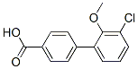 4-(3-Chloro-2-methoxyphenyl)benzoic acid 结构式
