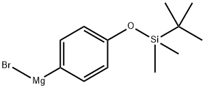 4-(tert-Butyldimethylsiloxy)phenylmagnesium bromide, 0.50 M in THF 结构式