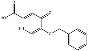 3-苄氧基-4-吡啶酮-6-羧酸 结构式