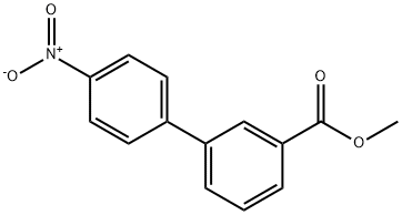 4'-硝基-[1,1'-联苯]-3-羧酸甲酯 结构式