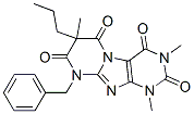 Pyrimido[2,1-f]purine-2,4,6,8(1H,3H,7H,9H)-tetrone,  1,3,7-trimethyl-9-(phenylmethyl)-7-propyl- 结构式