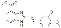methyl 2-(3,4-dimethoxystyryl)benzimidazole-4-carboxylate 结构式