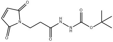 3-(MALEIMIDOPROPANE-1-CARBONYL-1-(TERT-BUTYL)CARBAZATE 结构式