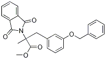 2-Methyl-2-phthalimidyl-3-(3benzoxyphenyl)propionic Acid Methyl Ester 结构式