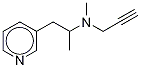 N,a-Dimethyl-N-2-propynyl-(3-pyridinyl)ethanamine 结构式