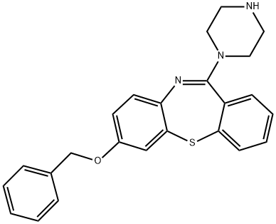 7-(苄氧基)-11-(哌嗪-1-基)二苯并[B,F][1,4]硫氮杂卓 结构式