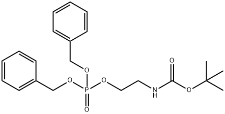 Boc-ethanolamine Dibenzylphosphate 结构式