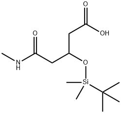 3-[(1,1-Dimethylethyl)dimethylsilyloxy]-5-(1-methylamino)-5-oxopentanoic Acid 结构式