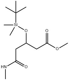 3-[(1,1-Dimethylethyl)dimethylsilyloxy]-5-(1-methylamino)-5-oxopentanoic Acid Methyl Ester 结构式