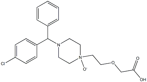 西替利嗪N-氧化物(乙酯) 结构式