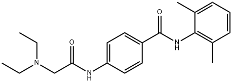 N-(2,6-Dimethylphenyl)-4-[[(diethylamino)acetyl]amino]benzamide 结构式